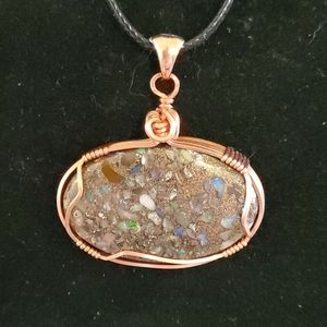 Sapphireskies Opal CopperComposite Pendant